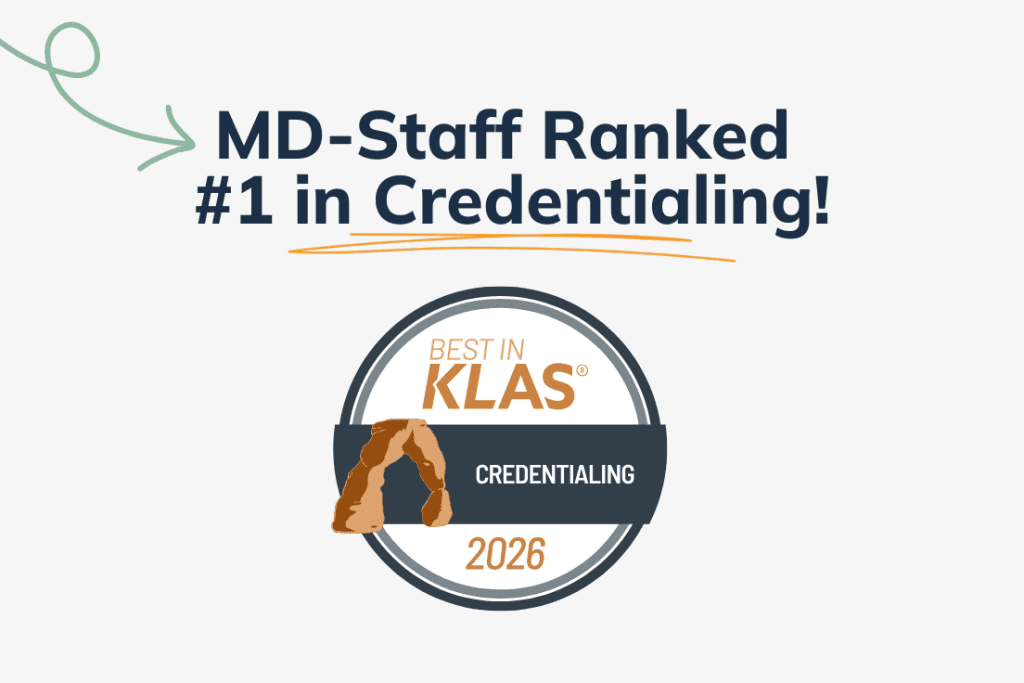 MD-Staff Best in KLAS Credentialing 2026